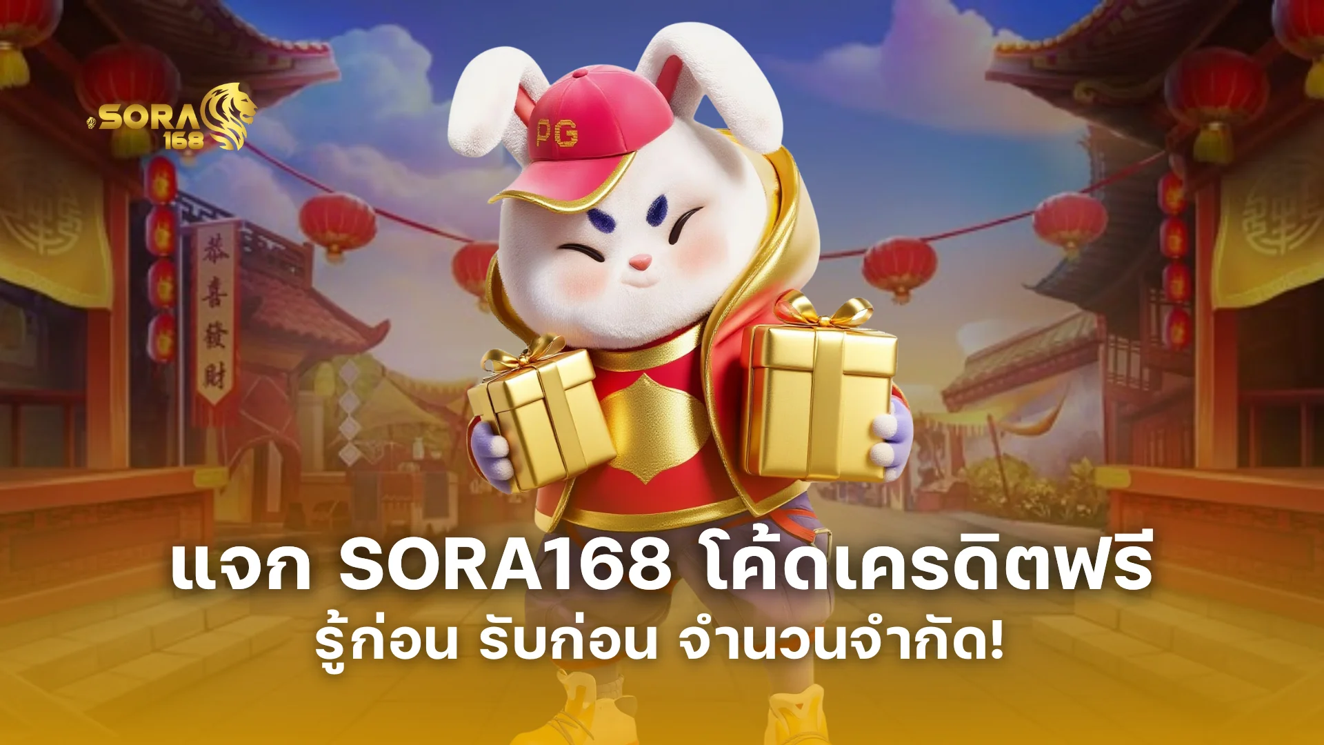 แจก SORA168 โค้ดเครดิตฟรี ล่าสุด รู้ก่อน รับก่อน จำนวนจำกัด!